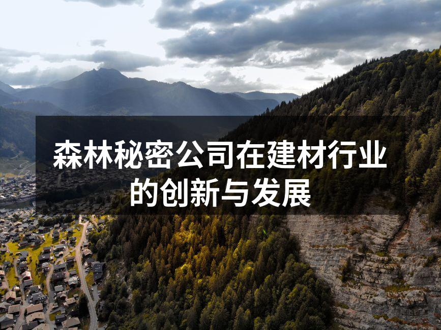 森林秘密公司在建材行业的创新与发展